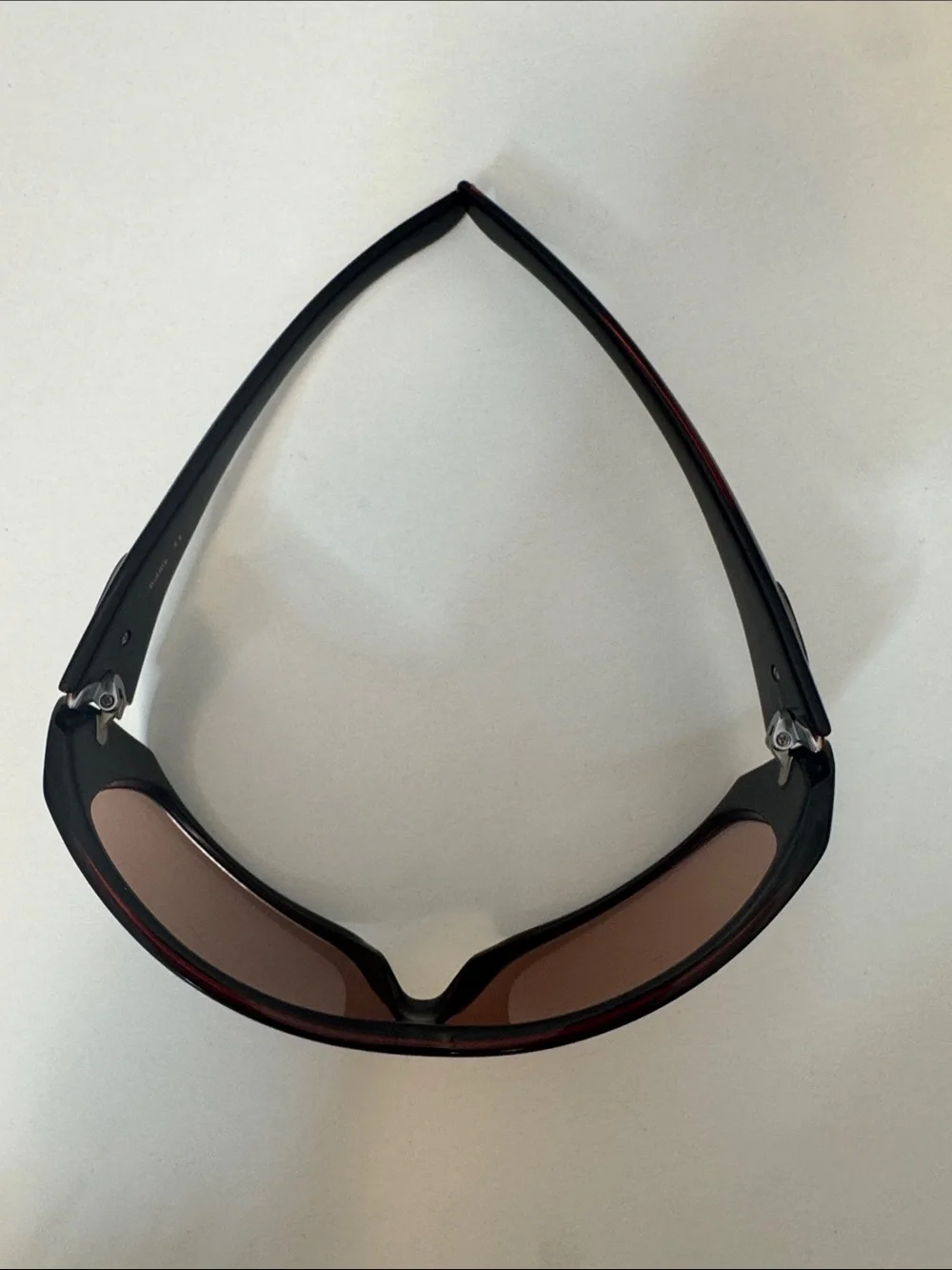 Oakley Riddle Sunglasses - Black Frame / Brown Lens - Y2K Wrap Style